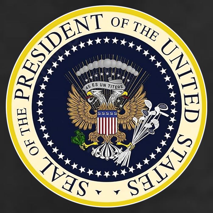 Fake Presidential Seal Adult Drive Performance Visor