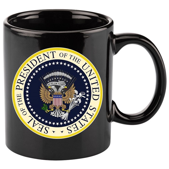 Fake Presidential Seal 11oz C Handle Ceramic Mug
