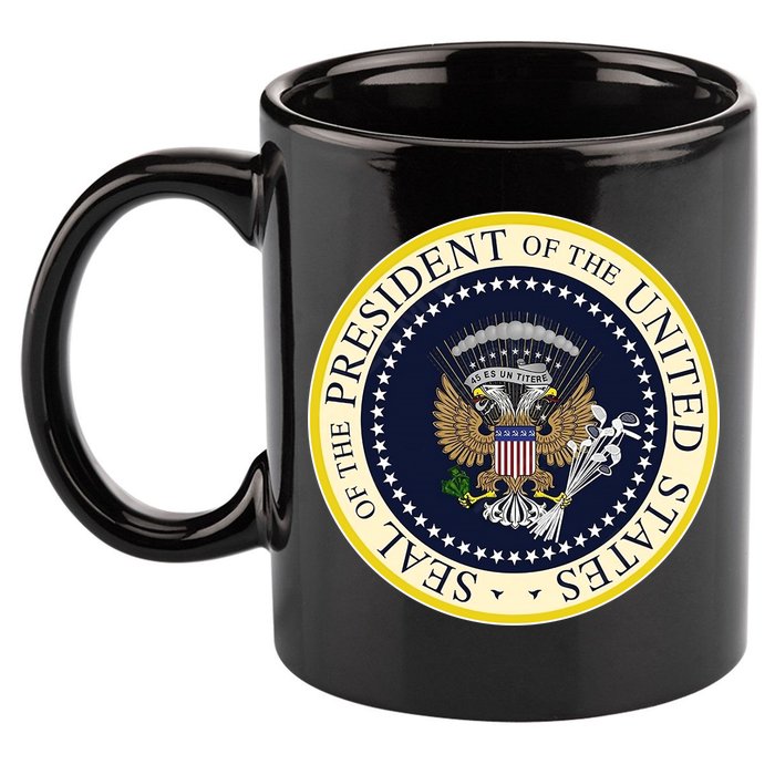 Fake Presidential Seal 11oz C Handle Ceramic Mug