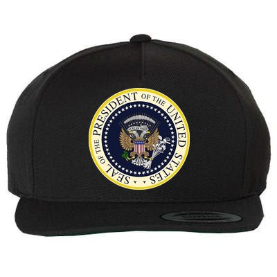 Fake Presidential Seal Wool Snapback Cap