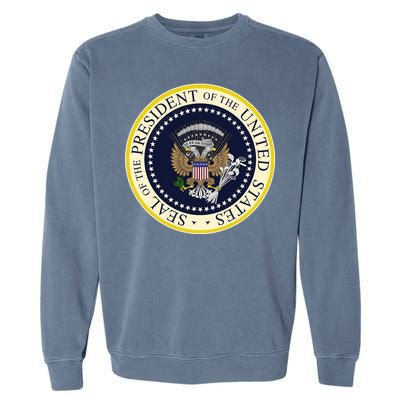 Fake Presidential Seal Garment-Dyed Sweatshirt