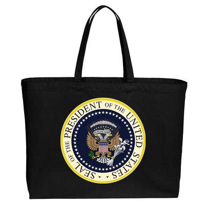 Fake Presidential Seal Cotton Canvas Jumbo Tote