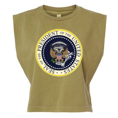 Fake Presidential Seal Garment-Dyed Women's Muscle Tee