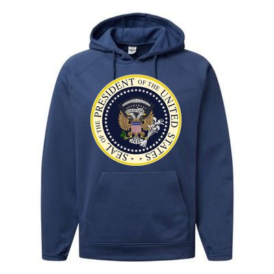 Fake Presidential Seal Performance Fleece Hoodie