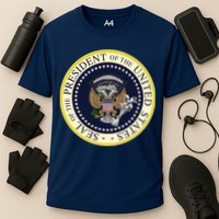 Fake Presidential Seal Cooling Performance Crew T-Shirt