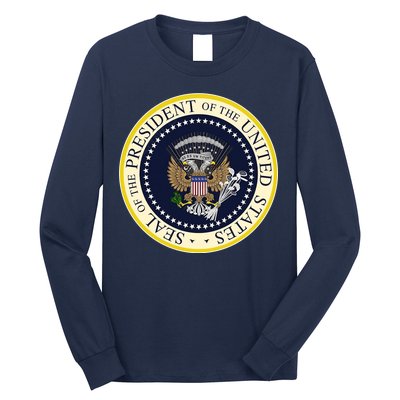 Fake Presidential Seal Long Sleeve Shirt