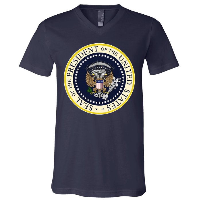 Fake Presidential Seal V-Neck T-Shirt