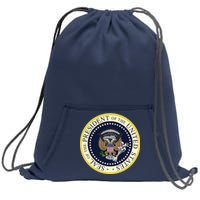 Fake Presidential Seal Sweatshirt Cinch Pack Bag