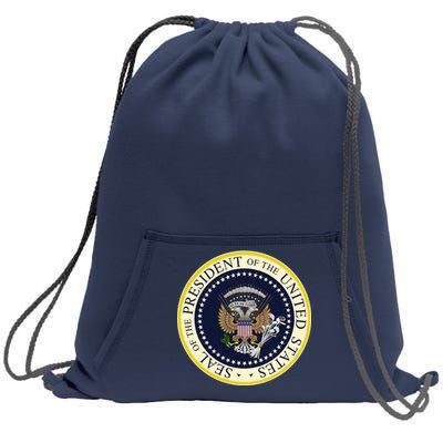 Fake Presidential Seal Sweatshirt Cinch Pack Bag