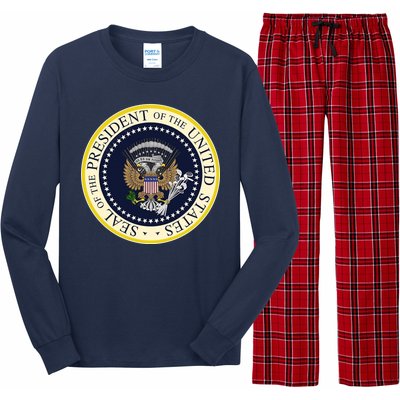 Fake Presidential Seal Long Sleeve Pajama Set