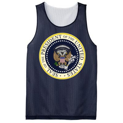 Fake Presidential Seal Mesh Reversible Basketball Jersey Tank