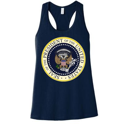 Fake Presidential Seal Women's Racerback Tank