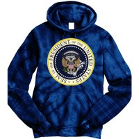 Fake Presidential Seal Tie Dye Hoodie