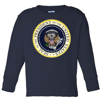 Fake Presidential Seal Toddler Long Sleeve Shirt