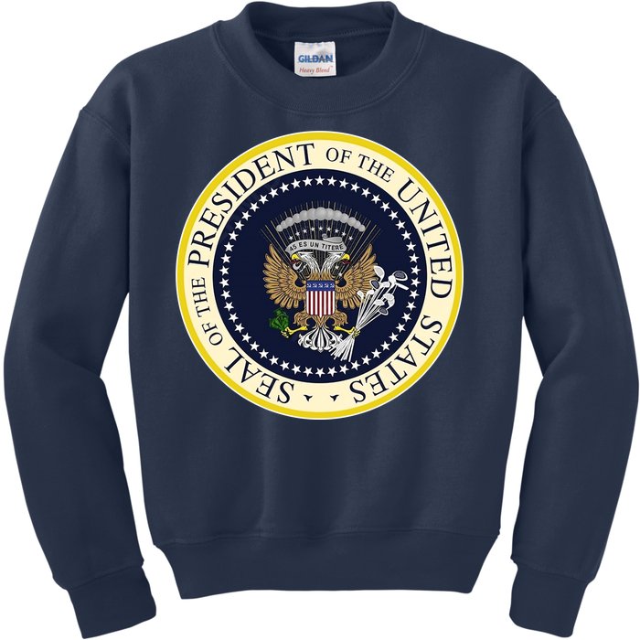 Fake Presidential Seal Kids Sweatshirt