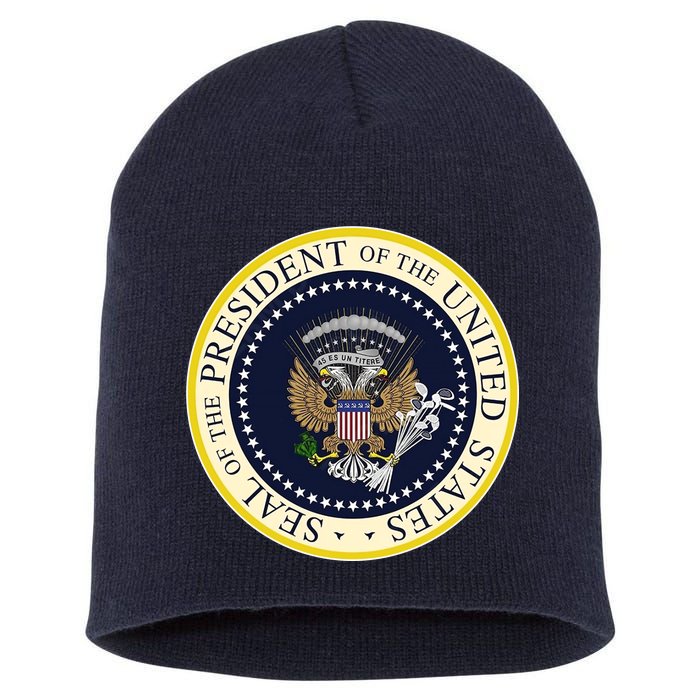 Fake Presidential Seal Short Acrylic Beanie