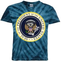 Fake Presidential Seal Kids Tie-Dye T-Shirt