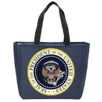 Fake Presidential Seal Zip Tote Bag