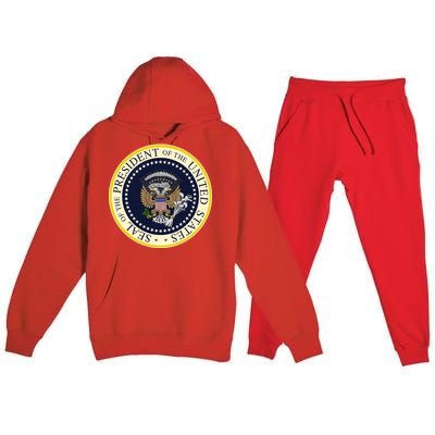 Fake Presidential Seal Premium Hooded Sweatsuit Set