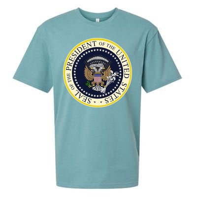 Fake Presidential Seal Sueded Cloud Jersey T-Shirt