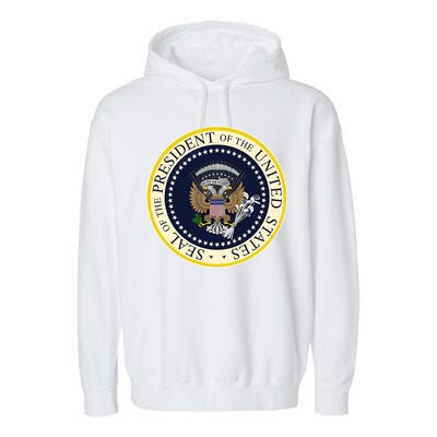 Fake Presidential Seal Garment-Dyed Fleece Hoodie