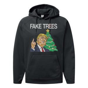 Fake Trees News Ugly Christmas Performance Fleece Hoodie