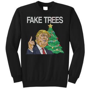 Fake Trees News Ugly Christmas Sweatshirt