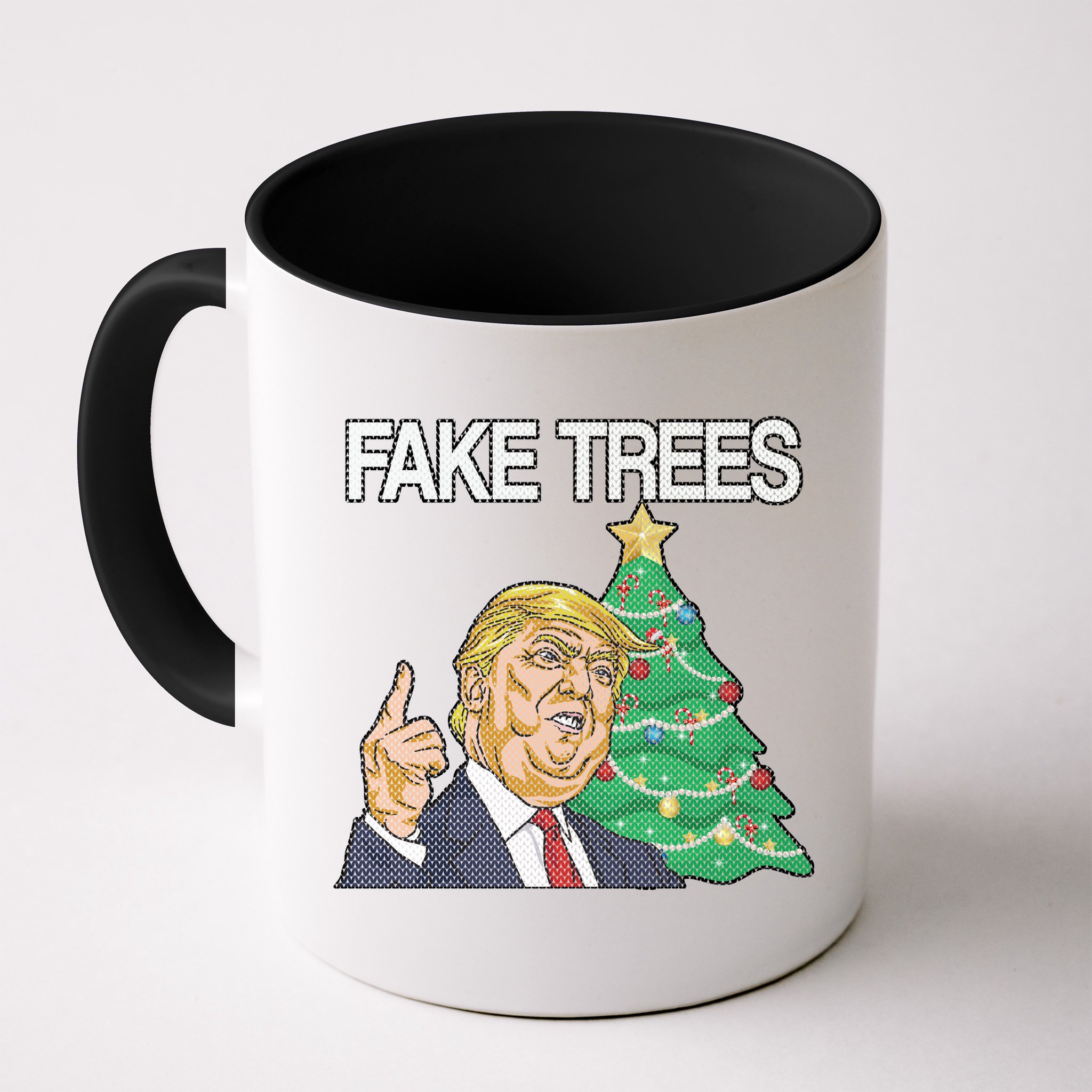 Fake Trees News Ugly Christmas Mug