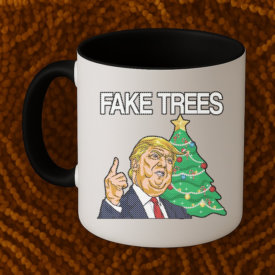 Fake Trees News Ugly Christmas Mug