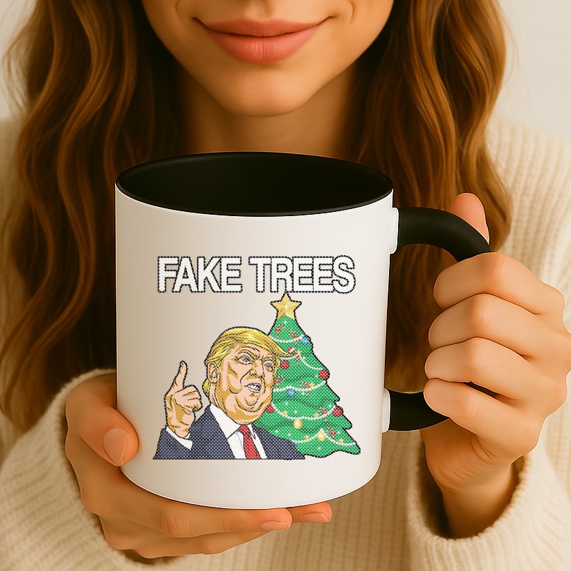 Fake Trees News Ugly Christmas Mug