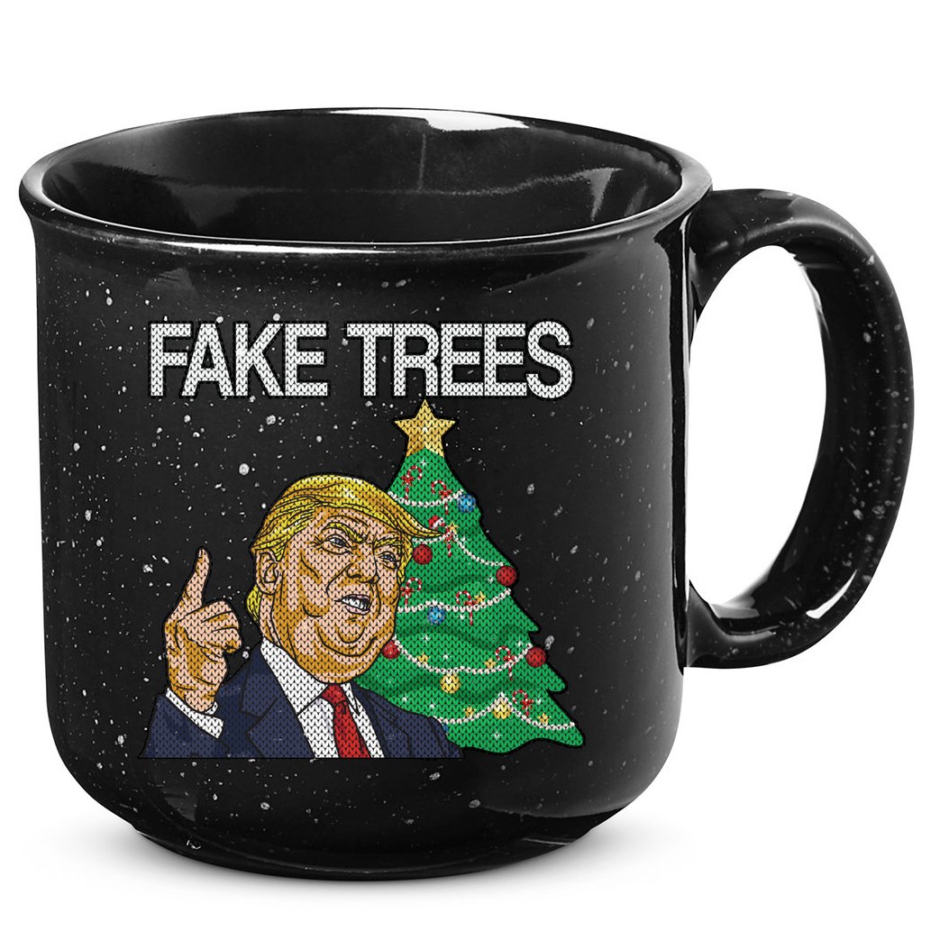 Fake Trees News Ugly Christmas 15oz Campfire Ceramic Mug