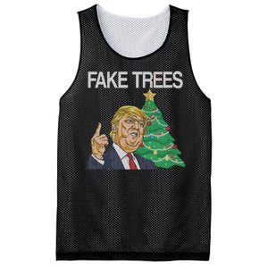 Fake Trees News Ugly Christmas Mesh Reversible Basketball Jersey Tank