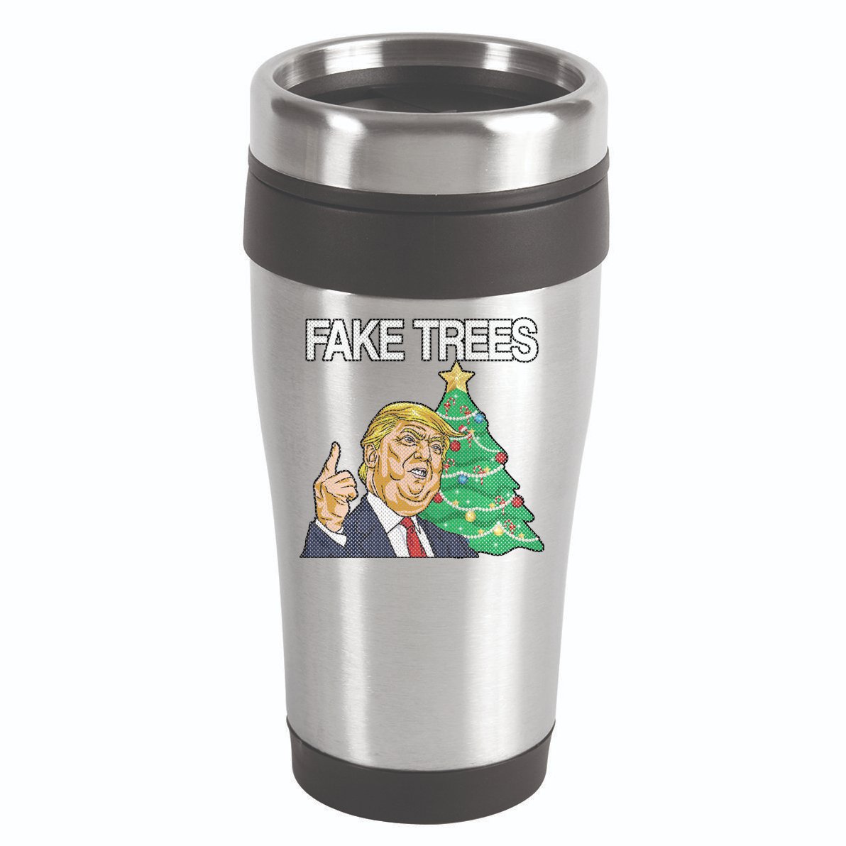 Fake Trees News Ugly Christmas 16oz Travel Tumbler