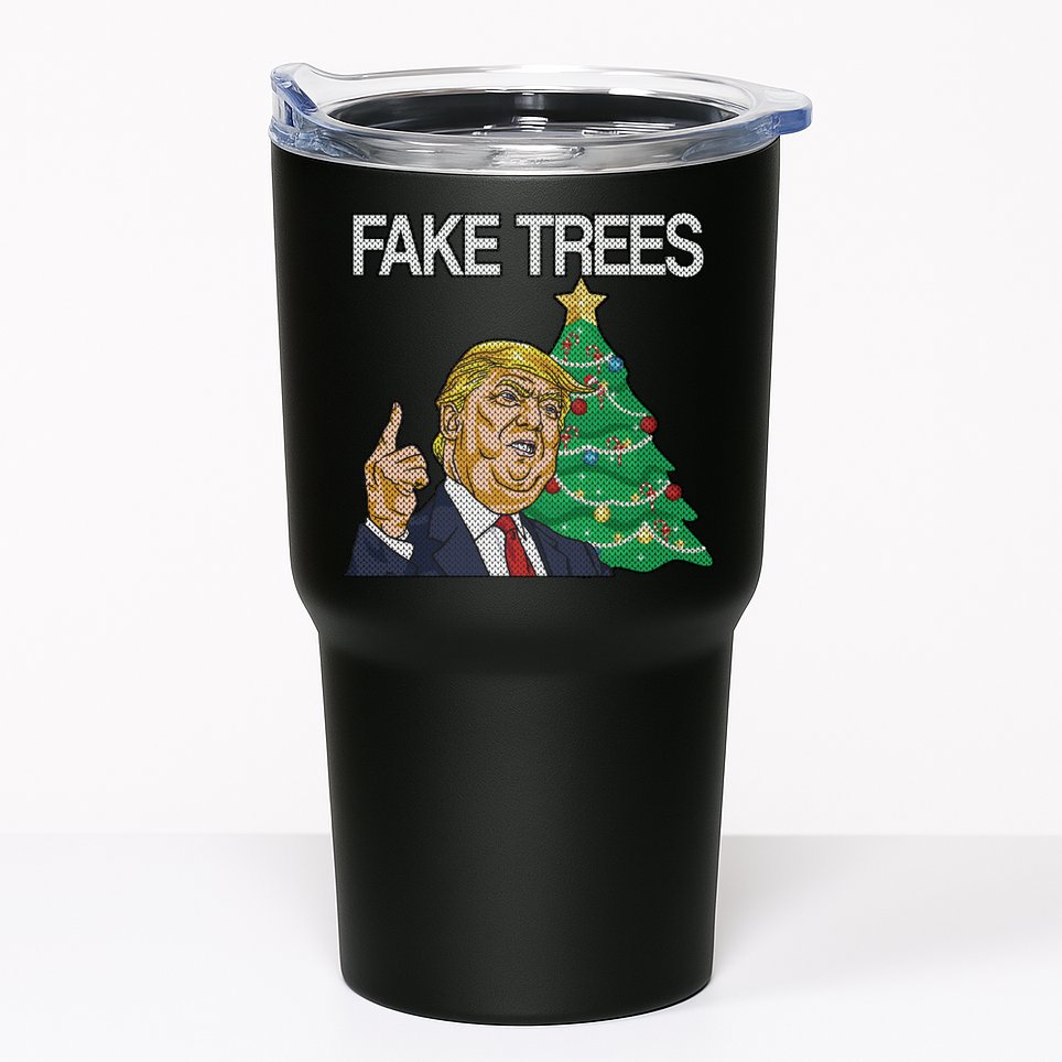 Fake Trees News Ugly Christmas Tumbler