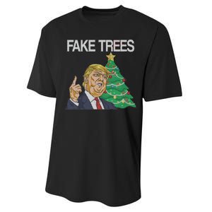 Fake Trees News Ugly Christmas Performance Sprint T-Shirt