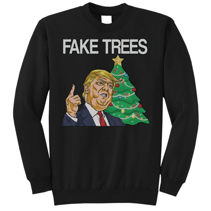 Fake Trees News Ugly Christmas Tall Sweatshirt