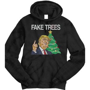 Fake Trees News Ugly Christmas Tie Dye Hoodie