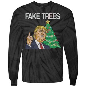 Fake Trees News Ugly Christmas Tie-Dye Long Sleeve Shirt