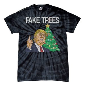 Fake Trees News Ugly Christmas Tie-Dye T-Shirt