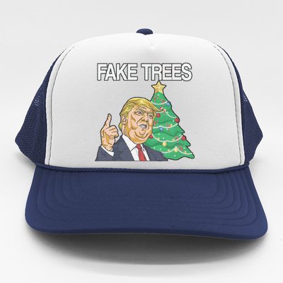 Fake Trees News Ugly Christmas Trucker Hat