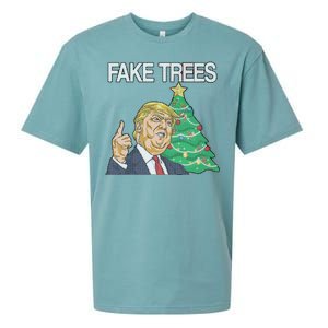 Fake Trees News Ugly Christmas Sueded Cloud Jersey T-Shirt