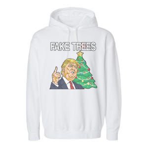 Fake Trees News Ugly Christmas Garment-Dyed Fleece Hoodie