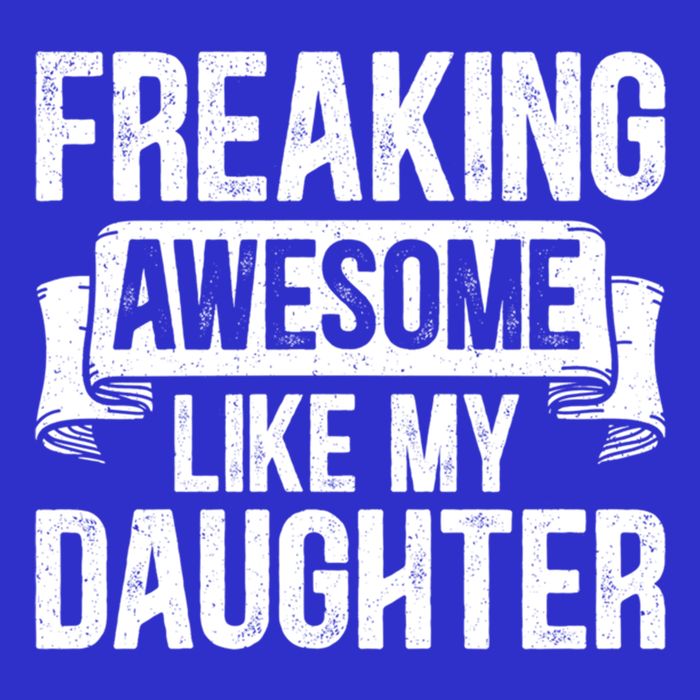 Freaking Awesome Like My Daughter Funny Gift Grandpa Dad Joke Funny Gift Womens T-Shirt