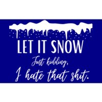 Funny Adult Let It Snow Just Ding Vulgar Sarcastic Gift Bumper Sticker