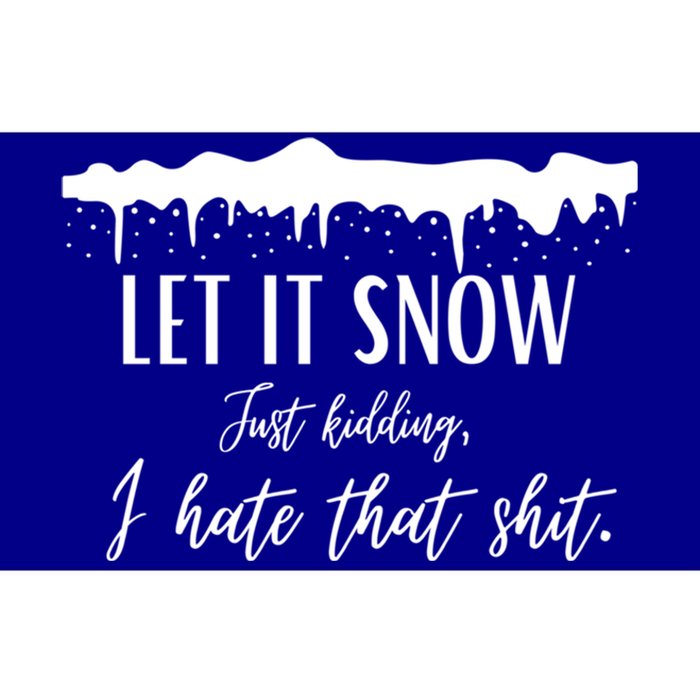 Funny Adult Let It Snow Just Ding Vulgar Sarcastic Gift Bumper Sticker