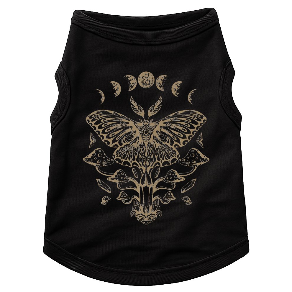 Fairycore Aesthetic Luna Moth Mushrooms Butterfly Grunge Doggie Tank