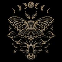 Fairycore Aesthetic Luna Moth Mushrooms Butterfly Grunge Doggie Tank
