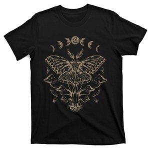 Fairycore Aesthetic Luna Moth Mushrooms Butterfly Grunge T-Shirt