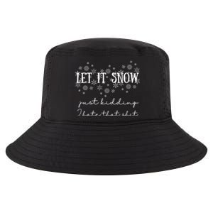 Funny Adult Let It Snow Just Ding Vulgar Sarcastic Cool Gift Cool Comfort Performance Bucket Hat