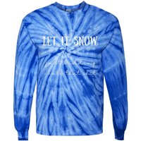 Funny Adult Let It Snow Just Ding Vulgar Sarcastic Cool Gift Tie-Dye Long Sleeve Shirt